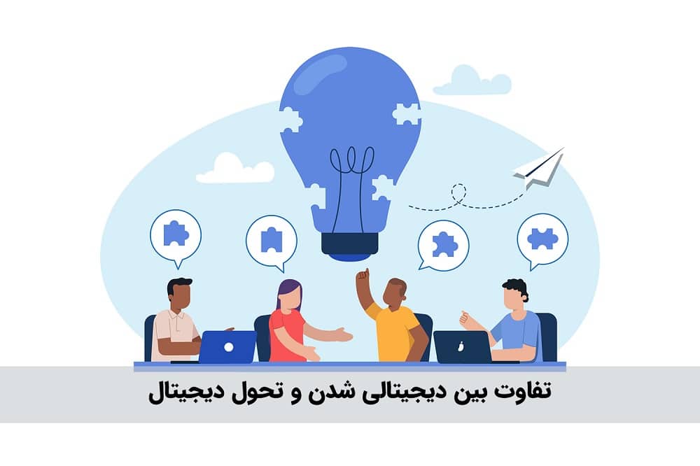 بین دیجیتالی شدن و تحول دیجیتال